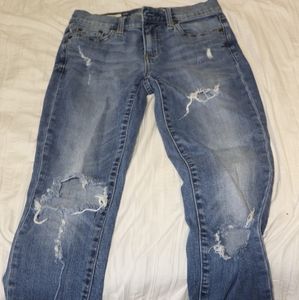 Distressed Girlfriend Jeans